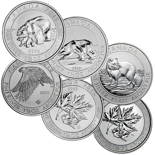 Canada 1 oz Silver Wildlife (Year Design Varies)