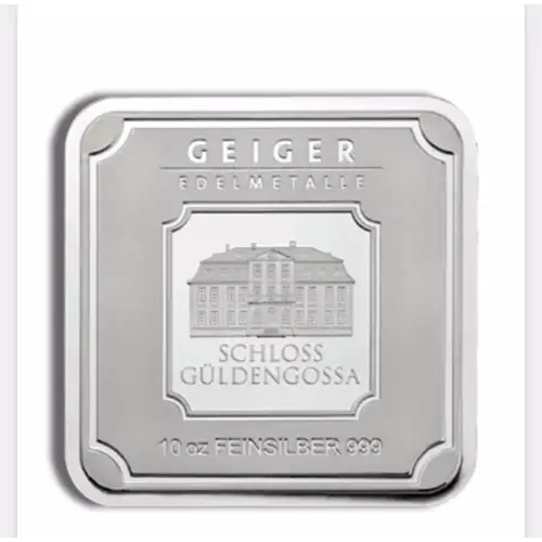 10 oz Silver Bar - Geiger (Sealed) (2)