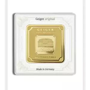 100 gram Gold Bar - Geiger (In Assay)  (2)