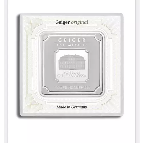 100 gram Silver Bar - Geiger (In Assay)    (2)