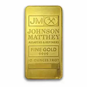 10oz Johnson Matthey Gold Bar (2)