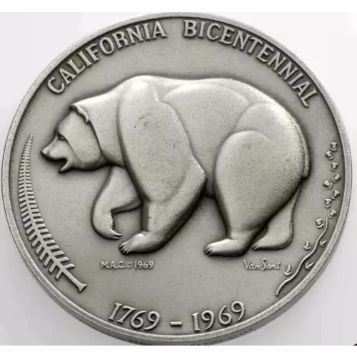 1796-1969 California Bicentennial Silver Medal (2)