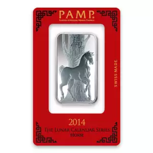 1oz PAMP Silver Bar - Lunar Horse (3)