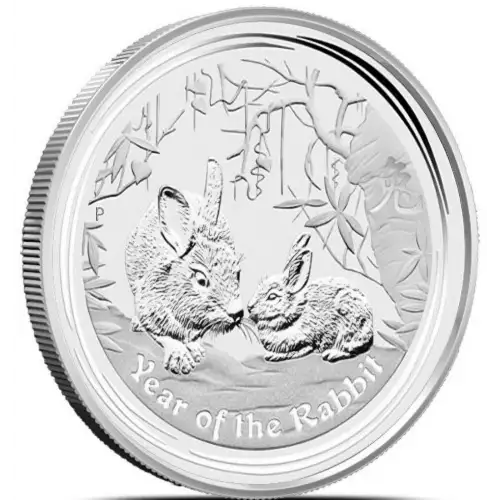 2011 1oz Australian Perth Mint Silver Lunar II: Year of the Rabbit