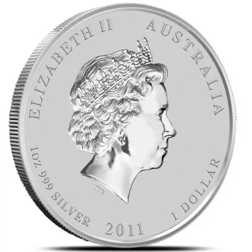 2011 1oz Australian Perth Mint Silver Lunar II: Year of the Rabbit (2)