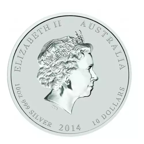 2014 10oz Australian Perth Mint Silver Lunar II: Year of the Horse