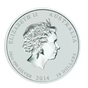2014 10oz Australian Perth Mint Silver Lunar II: Year of the Horse