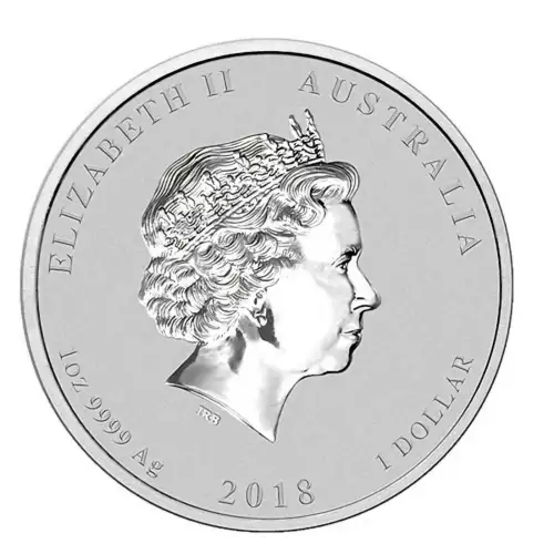 2018 1oz Australian Perth Mint Year of the Dog [DUPLICATE for #27355] (2)
