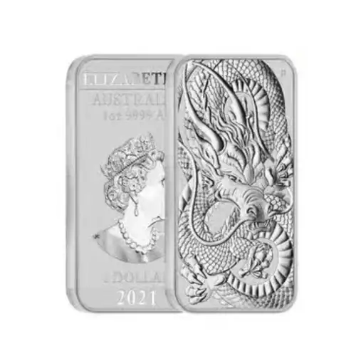 2021 1 oz Australia Dragon Silver Bar (3)