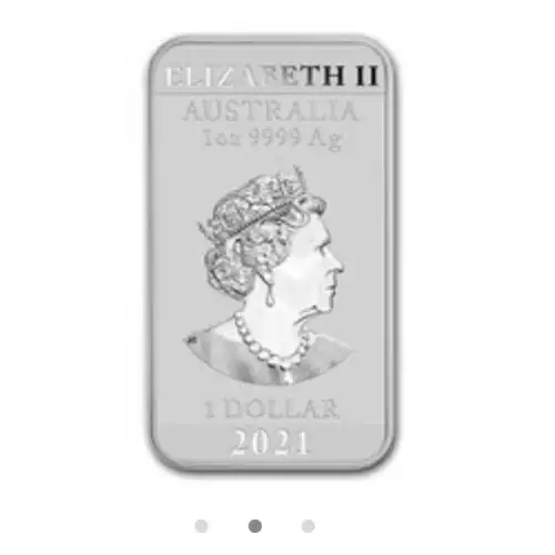 2021 1 oz Australia Dragon Silver Bar
