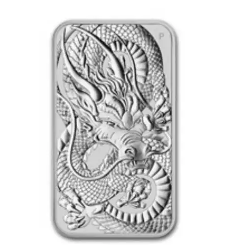 2021 1 oz Australia Dragon Silver Bar (2)