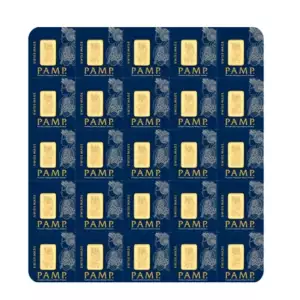 25 x 1 g Gold Bar - PAMP Multigram Gold Bar (Carded)   (3)