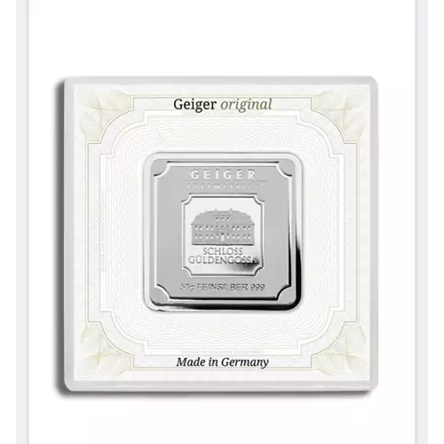 50 gram Silver Bar - Geiger (In Assay)  