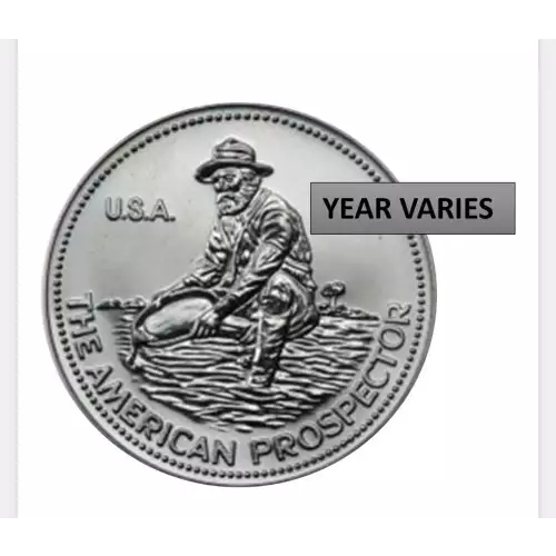 Any Year 1oz Engelhard Silver Prospector Round (3)