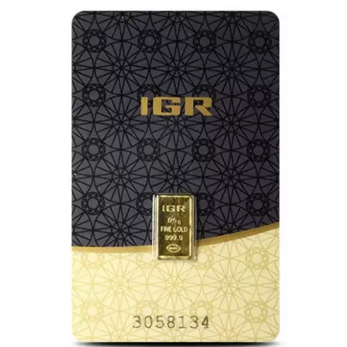 IGR 1/2 Gram Gold Bar in Assay (2)