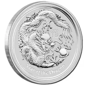 2012 1oz Australian Perth Mint Silver Lunar II: Year of the Dragon