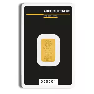 1/4 oz Gold Bar - Argor-Heraeus (Carded) (2)